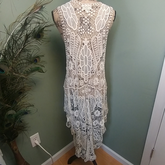 L.A.Hearts boho breezy crochet duster cardigan - Picture 2 of 8